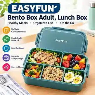 Easyfun Bento Box Adult Lunch Box