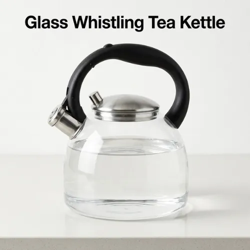 Glass Whistling Tea Kettle