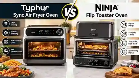 Typhur Sync Air Fryer Oven vs Ninja Flip Best Toaster Oven