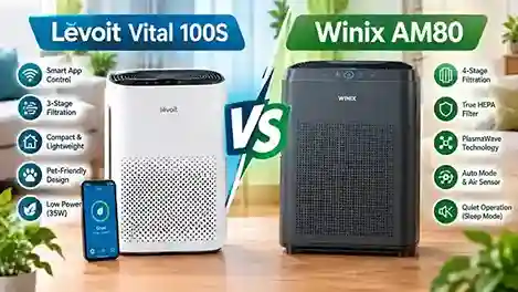 Levoit Vital 100S vs Winix AM80