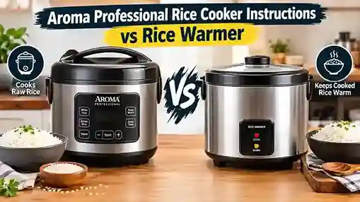Aroma Professional Rice Cooker Instructions vs Rice Warmer