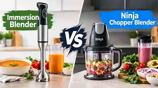 Immersion Blender vs Ninja Chopper Blender