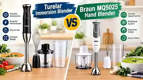 Turelar Immersion Blender vs Braun MQ5025 Hand Blender