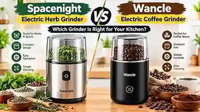 Spacenight Electric Herb Grinder vs Wancle Electric Coffee Grinder
