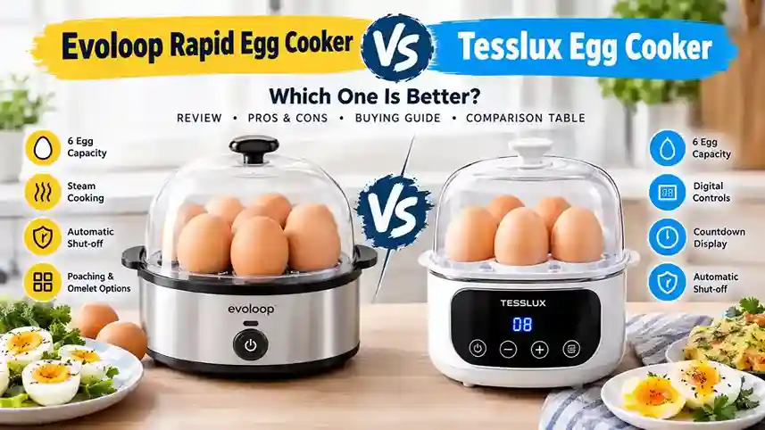 Evoloop Rapid Egg Cooker vs Tesslux Egg Cooker