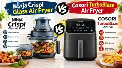 Ninja Crispi Glass Air Fryer vs Cosori TurboBlaze Air Fryer