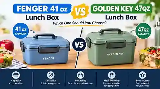 Fenger 41 oz Lunch Box vs Golden Key 47QZ Lunch Box
