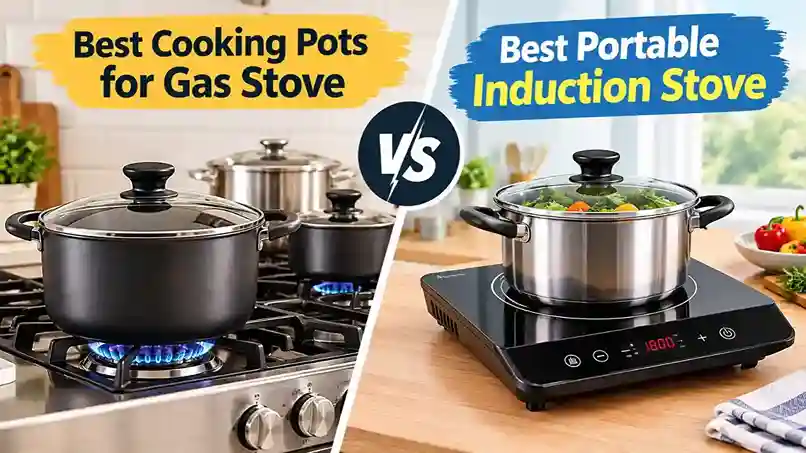 Best Cooking Pots for Gas Stove vs Best Portable Induction Stove