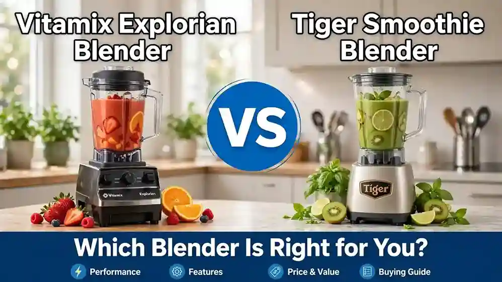 Vitamix Explorian Blender vs Tiger Smoothie Blender